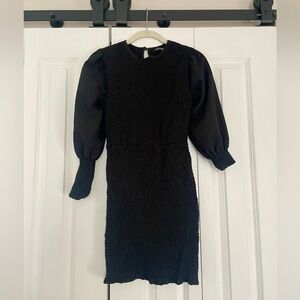Nasty Gal Black Long Sleeve Mini Dress